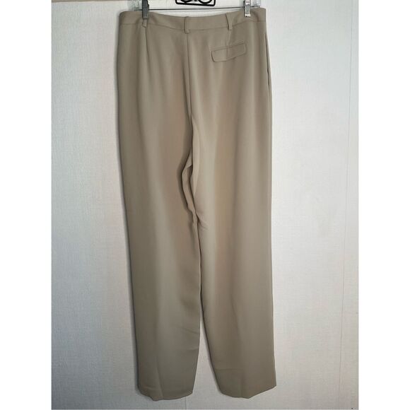 Yansi Fugel Dress Pants Women’s Size 14 Tan Wide Leg Microfiber‎ NEW - Picture 6 of 8